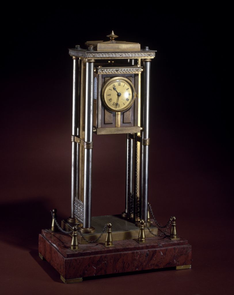 铜镀金石座倒练表